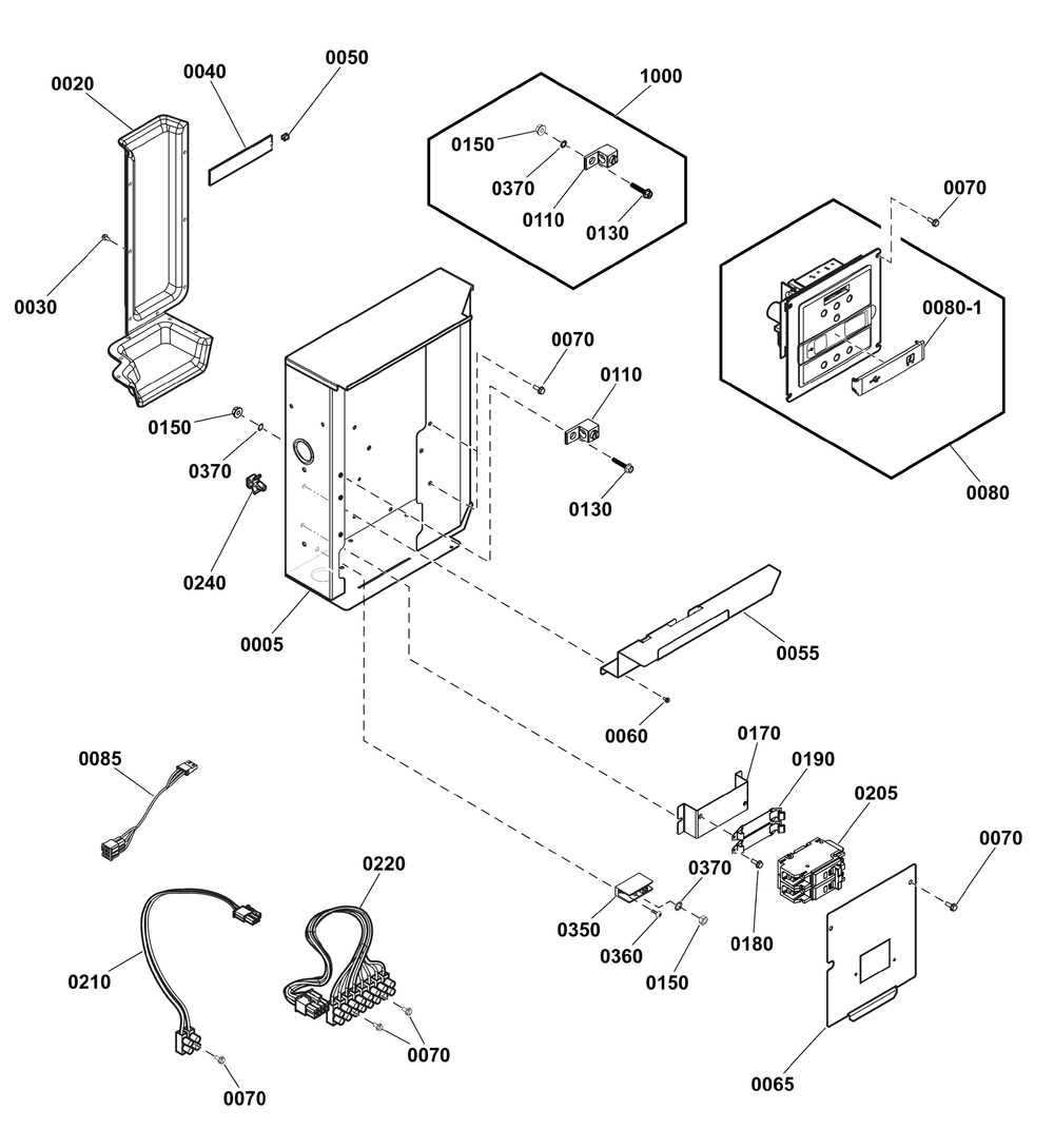 Control Panel Diagram and Parts List for 040578-00  Briggs and Stratton Generator